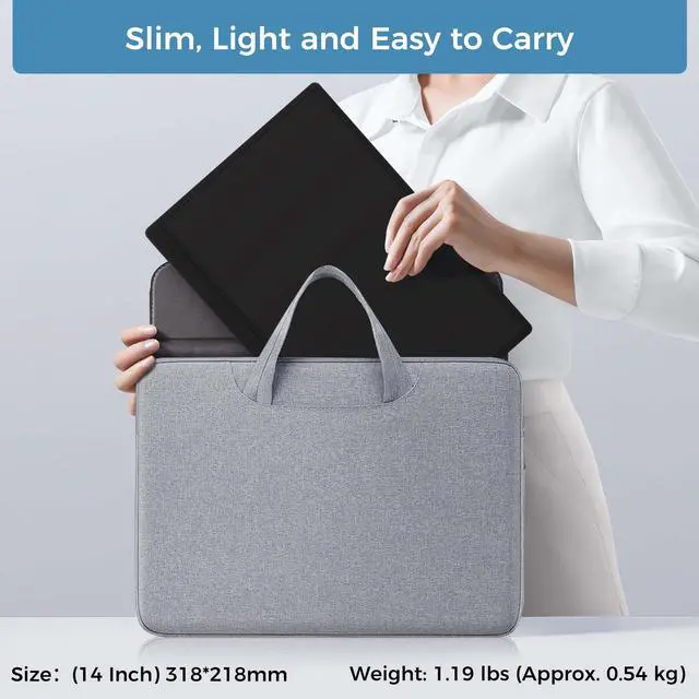 Alt view image 2 of 5 - DHPL 14 Inch Portable Monitor, FHD 1920x1200 IPS16:10 Display with Built-in Kickstand, USB-C/HDMI Plug and Play, Compatible with Laptop, PC, Mac, Mobile, PS5, PS4, Xbox, Switch