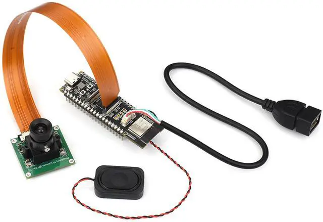 Main image of AI ESP32-P4-WIFI6 Development Board with Pre-Soldered Header, Based On ESP32-P4 and ESP32-C6, Supports Wi-Fi 6/Bluetooth 5/BLE, Supports AI Speech Interaction, Bundle with Speaker, Camera -6 Items