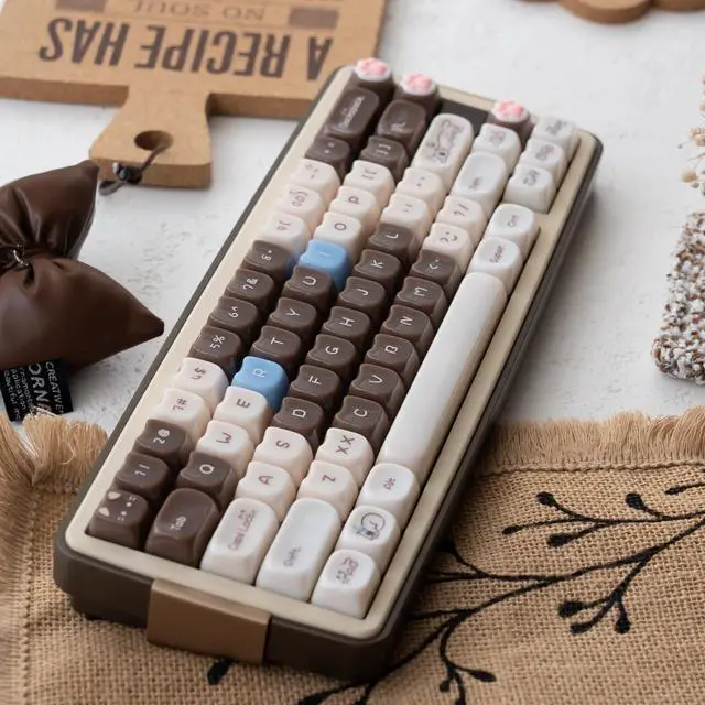 Alt view image 3 of 5 - GUUKEY Crystal Keycaps, Cat Shape Clear Keycaps Transparent, Mao Profile, 148 Keys Shine Through Custom Set for Mechanical Keyboards, 60-100% Compatible (Siamese-Cat-Keycap-Set)