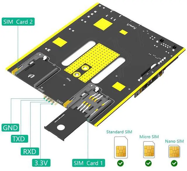 Alt view image 5 of 5 - NGFF(M.2) 4G/5G Module to Type C Adapter with POE Module and Dual SIM Card Slot and RJ45 Port, Realtek RTL8125BG Controller