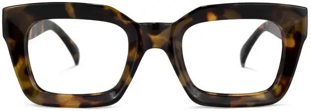 Main image of Zeelool Blue Light Blocking Glasses for Women Men, Vintage Thick Glasses Frame Eyeglasses with Anti UV Glare & Eyestrain Lens Nevaeh ZOP008768-03B