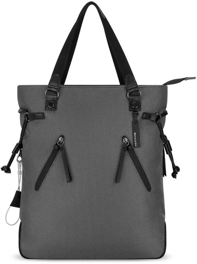 Main image of Sherpani Tempest, Anti Theft Convertible Backpack Tote, 14L Travel Backpack, Travel Gifts for Women, Handbags, RFID Protection, Metal Hardware, Fits 15 Laptop (No Sleeve) (Granite)
