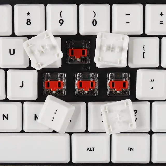 Alt view image 4 of 5 - YMDK Solid Color Minimalist Style Keycaps PBT Material Low Profile Keycap Compatible with Logi G813 G815 G913 G915 tkl Mechanical Keyboard