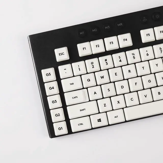 Alt view image 5 of 5 - YMDK Solid Color Minimalist Style Keycaps PBT Material Low Profile Keycap Compatible with Logi G813 G815 G913 G915 tkl Mechanical Keyboard