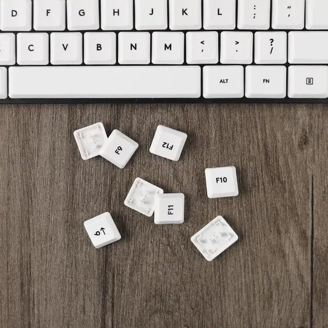 Alt view image 3 of 5 - YMDK Solid Color Minimalist Style Keycaps PBT Material Low Profile Keycap Compatible with Logi G813 G815 G913 G915 tkl Mechanical Keyboard