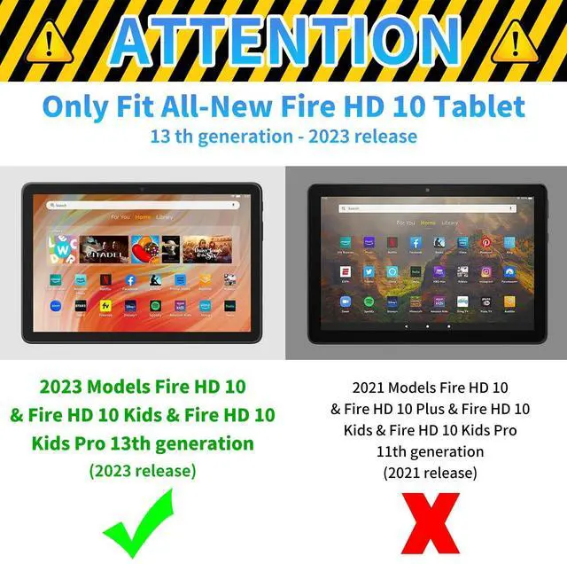Alt view image 2 of 5 - Case for 10.1" All-New Fire HD 10 Tablet (13th Generation, 2023 Release) PU Leather Slim Lightweight Multiple Angles Stand Smart Shell Cover with Auto Wake/Sleep for Fire HD 10 2023,Library Bookshelf