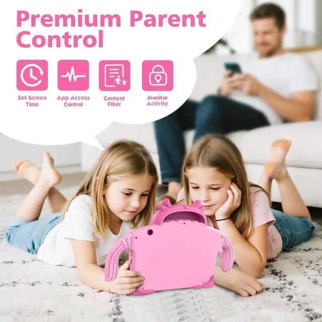 Alt view image 4 of 5 - Kids Tablet 7'' 32GB Tablet for Kids 3-7 Pre-Installed with Children Software Many Offline Content Parents Control, Toddler Tablets with YouTube WiFi Dual Camera, Tablets for Toddlers Gifts Ages 3-12