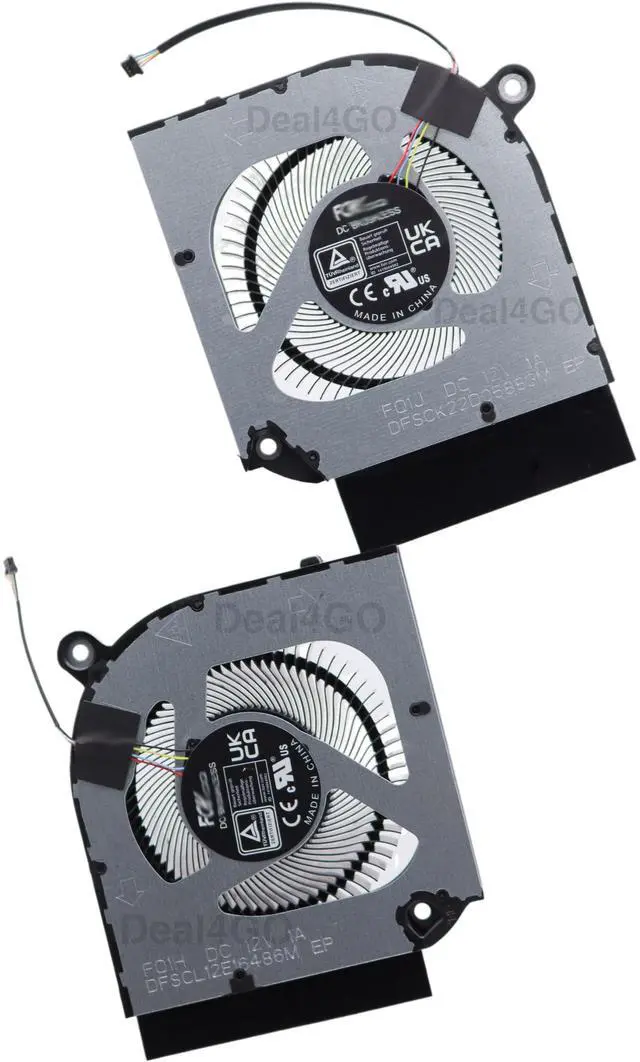 Alt view image 5 of 5 - Deal4GO CPU & GPU Graphics Cooling Fan Replacement for Acer Predator Helios Neo PHN16-71 PHN18-71 PHN16-71-76H5 PHN18-71-99RC