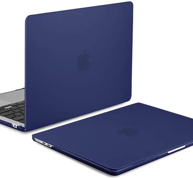 Alt view image 3 of 5 - Yebiseven Case for MacBook Air 15 inch 2024 2023 Released A3114 M3/A2941 M2, Laptop Hard Shell Case with Keyboard Cover & Trackpad Protector Cover & OTG Adapter & Camera Cover, Matte Navy Blue