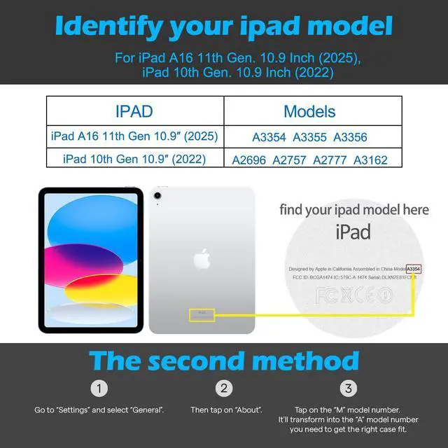 Alt view image 2 of 5 - XFYKJIN for iPad 11th Gen 11 inch 2025 & 10th Gen 10.9 inch 2022 Case with Pencil Holder, Premium Leather Smart Cover Auto Wake/Sleep, Multi-Angle Protective Stand Case,Gray Brown