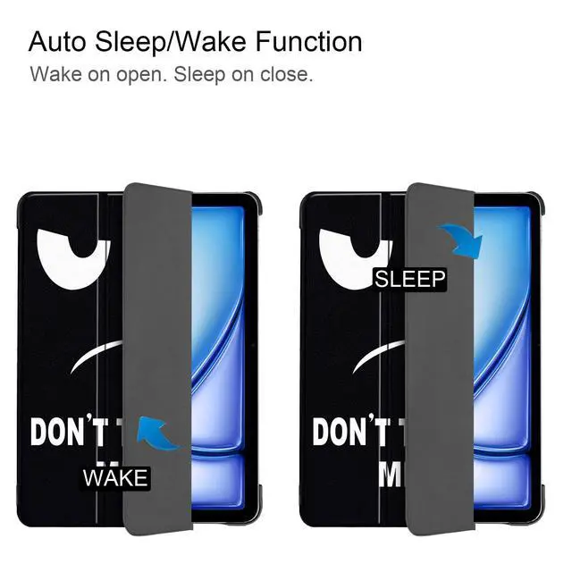 Alt view image 5 of 5 - UUcovers for iPad Air 13 inch Case M3/ M2 (2025/2024) & iPad Pro 12.9 inch Cover 2018 (3rd Gen), Trifold Stand Magnetic Cover with Auto Sleep/Wake Smart PU Leather & Hard Back Shell, Don't Touch Me