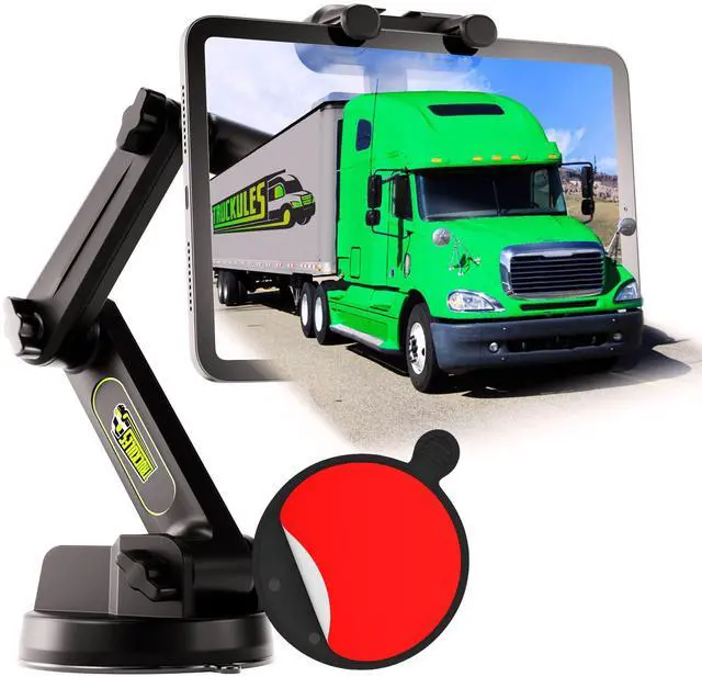 Main image of Tablet Holder for Truck Tablet Mount - iPad Mount for Truck, Heavy Duty Super Suction Cup, 16.7 inch Long Arm & Stable, Device & iPad Holder for Dashboard,Dashboard Pad Windshield and Window - Semi
