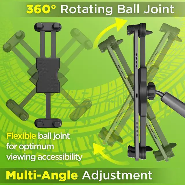 Alt view image 5 of 5 - Tablet Holder for Truck Tablet Mount - iPad Mount for Truck, Heavy Duty Super Suction Cup, 16.7 inch Long Arm & Stable, Device & iPad Holder for Dashboard,Dashboard Pad Windshield and Window - Semi