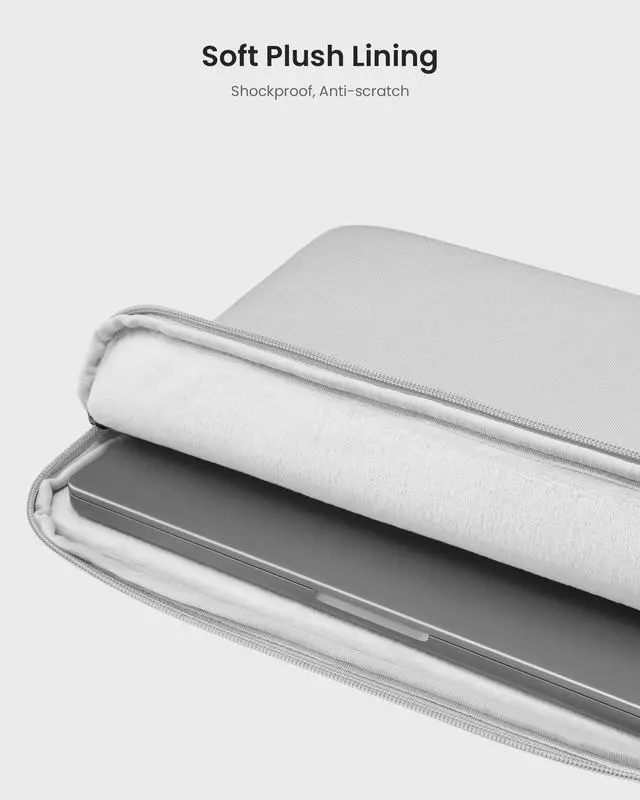 Alt view image 3 of 5 - tomtoc Slim Laptop Sleeve for 16-inch MacBook Pro M4/M3/M2/M1 Pro/Max 2024-2019, XPS 15 Surface Book 3 The New Blade 16, Recycled Water-Resistant Protective Laptop Case Bag