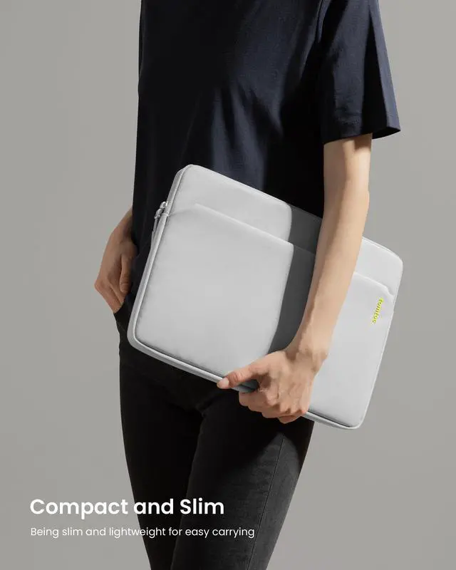 Alt view image 4 of 5 - tomtoc Slim Laptop Sleeve for 16-inch MacBook Pro M4/M3/M2/M1 Pro/Max 2024-2019, XPS 15 Surface Book 3 The New Blade 16, Recycled Water-Resistant Protective Laptop Case Bag