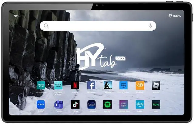 Main image of HYTab Pro X 10LA3 10.36" Android 13 Tablet, Octa-Core, 8GB RAM, 256GB, FHD, 8MP/16MP, 4G LTE T-Mobile, WiFi, 6000mAh, Stylus, Earbuds, Screen Protector, Metal Body - Space Grey