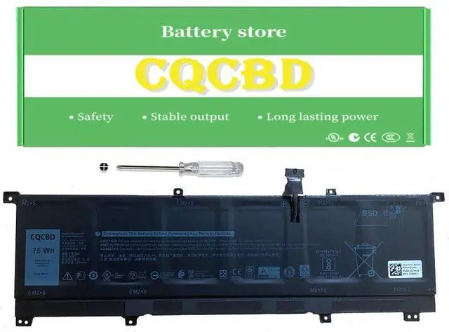 Main image of CQCQ 8N0T7 8NOT7 Battery for Dell XPS 15 9575 2-in-1 Series 15-9575-D1805TS D1605TS D2801TS D2605TS i5-8305G i7-8705G Precision 5530 2-in-1 0TMFYT TMFYT (11.4V 75Wh/6254mAh)