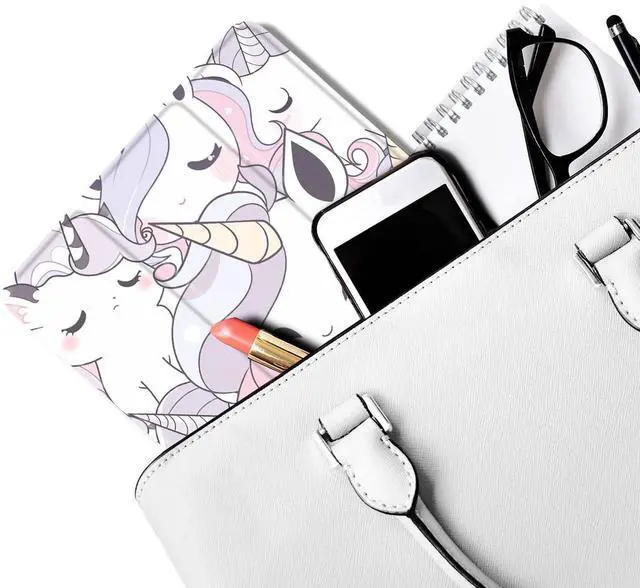 Alt view image 5 of 5 - MAYCARI Cartoon Cute Animals Case for iPad 10.9 inch 2022 with Pencil Holder, Original Pattern iPad 10th Generation Soft TPU Back Protective Cover Shell, Auto Sleep/Wake Slim Shell - Cute Pink Unicorn
