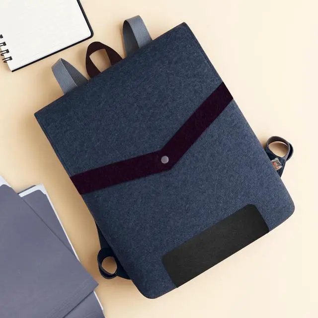 Alt view image 2 of 5 - CRAFTYLINES Eco-Friendly Casual Backpack RECYCLED FROM 18 PLASTIC BOTTLES | Stylish Laptop Backpack Fits 15.6 Laptop/Tablet for Men & Women | Daypack, Travel Bag, Sustainable BookBag