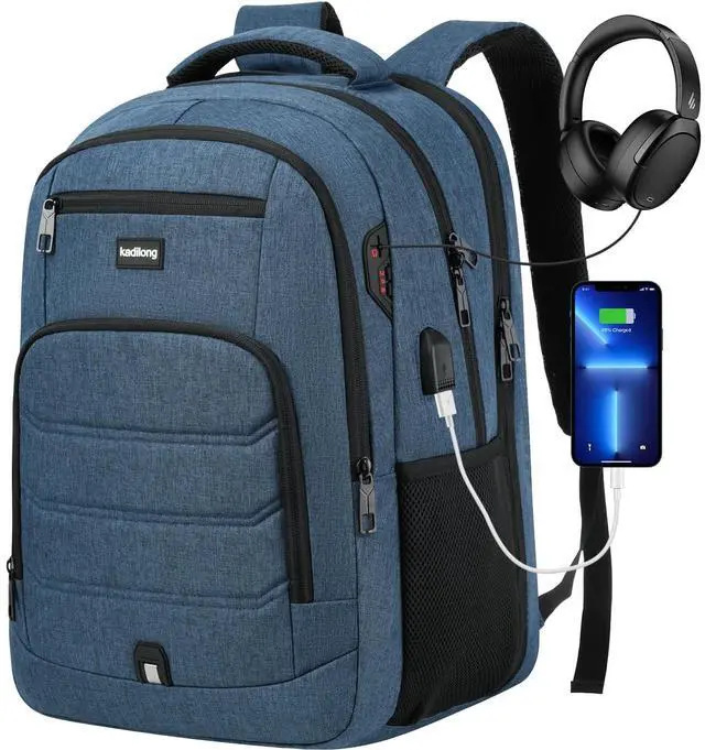 Main image of kadilong Laptop Backpack for Men,School Bookbag for Teens Boys with USB Port for College Business