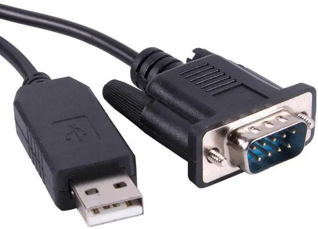 Main image of Usangreen USB to DB9 D-Sub Male Com Port FT232RL RS232 Serial Converter Adapter Communication Upgrade Cable (Standard DB9 Pinout: 2-RXD ...)