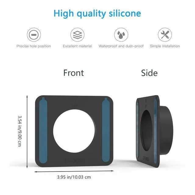 Alt view image 2 of 5 - TIUIHU Silicone Cover for Google Nest Cam Indoor(Wired)-2nd Gen (Black, 2*Pack)