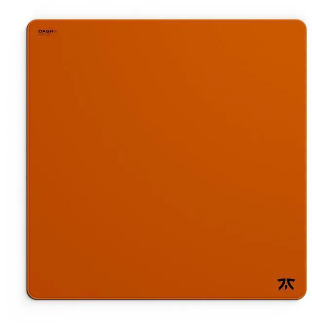 Main image of Fnatic MAX DASH2 XL Pro Gaming Mouse Pad, Sunset Orange Textured Cloth Speed Surface, Water Resistant Coating, with Non-Slip PORON Foam Base and Micro-Knit Stitched Edges (Size 18.9" x 18.9" x 0.24")