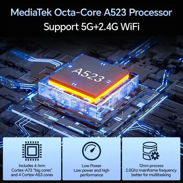 Alt view image 4 of 5 - M8 10Android 15 Tablets WiFi Model,8000mA Large Battery,8 Core CPU A523,12GB+256GB+1TB Expandable,13MP+5MP Camera,FaceID+5Gwifi+GPS+IPS,Keyboard/Mouse/Stylus/Case/Protective Film Includ (Gray)