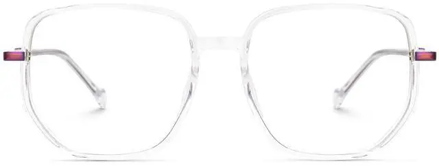 Main image of Zeelool Stylish Oversized Glasses for Women Chic Geometric Eyeglasses with Clear Lens Joana ZJGT460070-10 Crystal