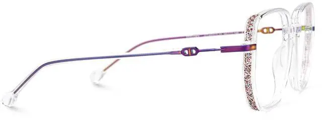 Alt view image 5 of 5 - Zeelool Stylish Oversized Glasses for Women Chic Geometric Eyeglasses with Clear Lens Joana ZJGT460070-10 Crystal