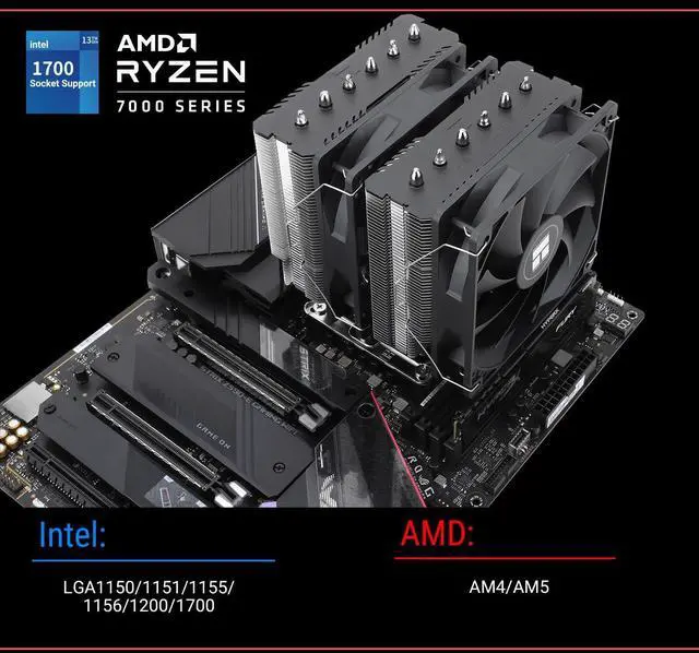 Alt view image 5 of 5 - Thermalrlght Peerless Assassin 120 SE CPU Air Cooler, 6 Heat Pipes, Dual 120mm TL-C12C PWM Fans, Aluminum Heatsink Cover, AGHP Technology, for AMD AM4 AM5/Intel LGA 1700/1150/1151/1200/1851PA120SE