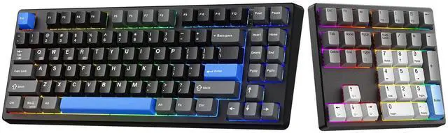 Main image of Kisnt KN85 Wireless Mechanical Keyboard& MF34 Mechanical Number Pad