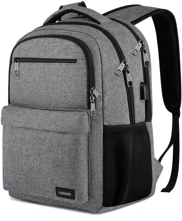 Main image of LIBENED School Backpack for Teen Boys & College Students - 17.3 Inch Padded Laptop Compartment Bookbag | Water Resistant Anti-Theft High School College Computer Backpack
