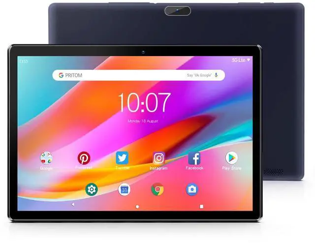 Main image of Android Tablet10 inch with 64GB ROM, 2GB RAM, 512GB Expandable, Quad-Core, HD IPS Screen, Wi-Fi, 2MP + 8MP Dual Camera,Stable Tablet with 6000mAh Battery
