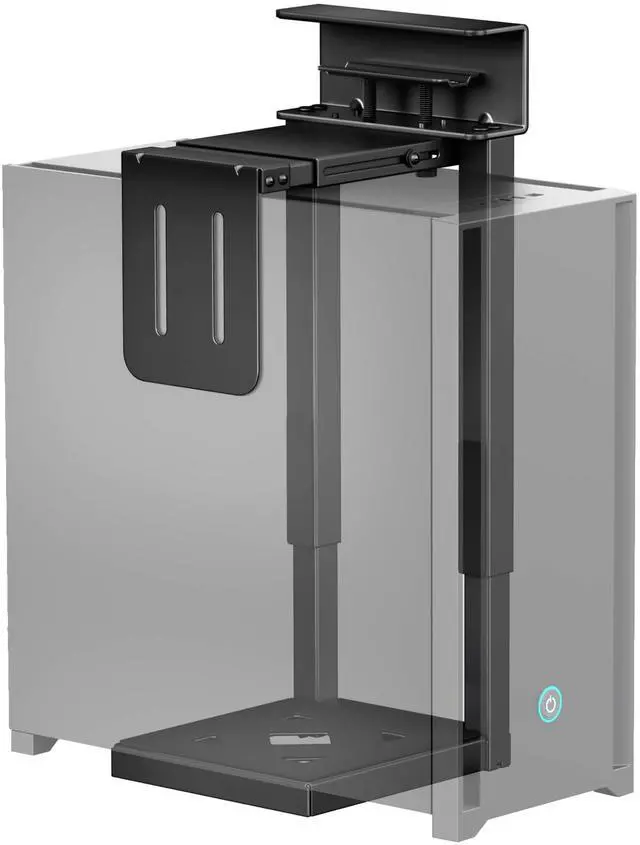 Main image of monTEK 66 LBS Heavy-Duty Under Desk PC Mount, Adjustable No-Drill PC Mount with Protective Pads,16.1"-25.6" H, Ideal for Office Home Classroom, Black