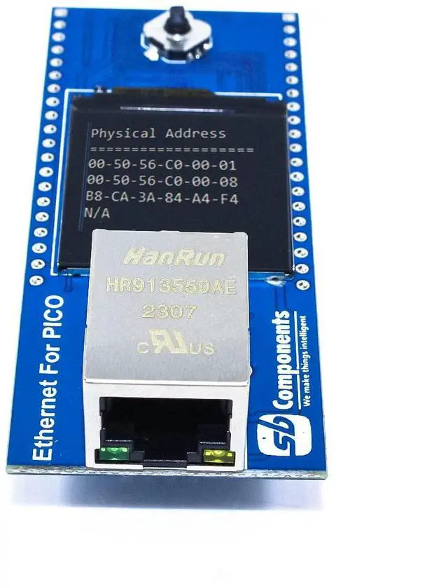 Alt view image 3 of 5 - NetPi - Ethernet HAT for Raspberry Pi Pico, Plug & Play RJ45 Port Ethernet Board for Raspberry Pico & Pico W with 1.3" LCD Display