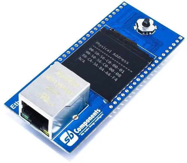Alt view image 4 of 5 - NetPi - Ethernet HAT for Raspberry Pi Pico, Plug & Play RJ45 Port Ethernet Board for Raspberry Pico & Pico W with 1.3" LCD Display