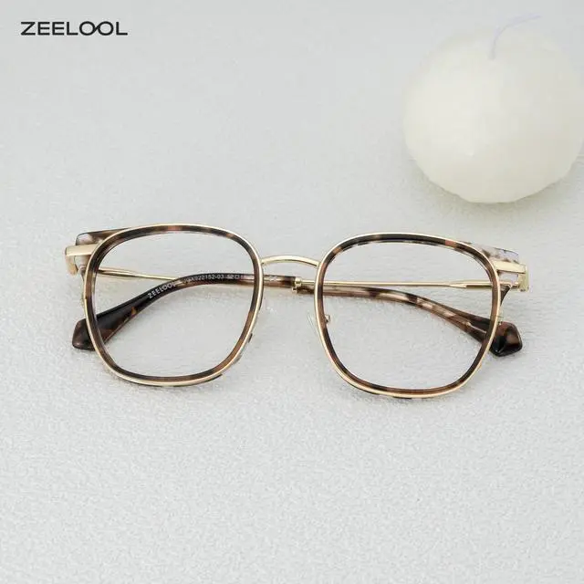 Alt view image 2 of 5 - Zeelool Square Blue Light Blocking Glasses for Women, Tortoise Glasses Computer Eyeglasses with Anti UV, Eyestrain and Glare Lens ZJGX922152-03B