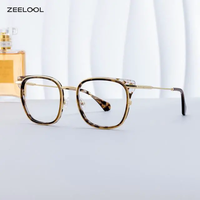 Alt view image 3 of 5 - Zeelool Square Blue Light Blocking Glasses for Women, Tortoise Glasses Computer Eyeglasses with Anti UV, Eyestrain and Glare Lens ZJGX922152-03B