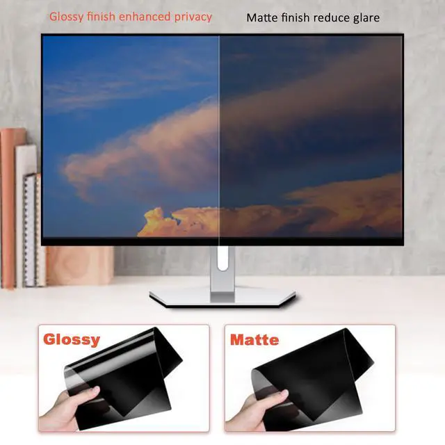 Alt view image 4 of 5 - J J-Dream [2 Pack] 19.5 Inch Privacy Screen for Computer Monitor Blue Light Screen Protector Anti Glare Anti-Scratch Monitor Privacy Shield Screen 19.5 Inch 16:9 Aspect Ratio