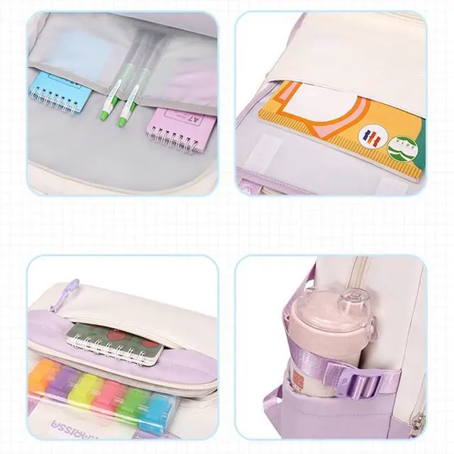 Alt view image 4 of 5 - Aufona School Backpack for Teen Girls, 15.6" Laptop Backpack School Bag Middle High School College Bookbag Travel Daypack (Black)