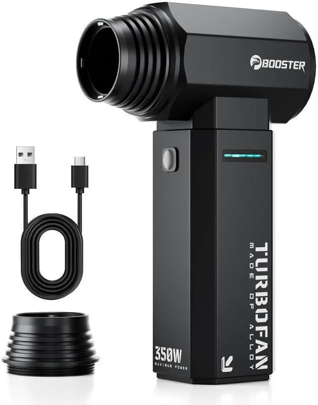 Main image of PinoTec Electric Air Duster, Metal Shell,150000RPM Brushless Motor, Super Power Compressed Air Duster, 3-Gear Adjustable Dust Blower,One-tap Booster, Electric Duster for PC, Car, House, Outdoor