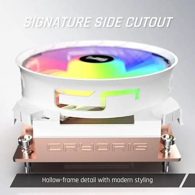 Alt view image 3 of 5 - CRYORIG C5 CU Vapor Chamber Low Profile CPU Cooler  Full Copper Fin Stack  Compact SFF Cooling  AMD AM4/AM5  Intel LGA 1150/1200/1851/1700