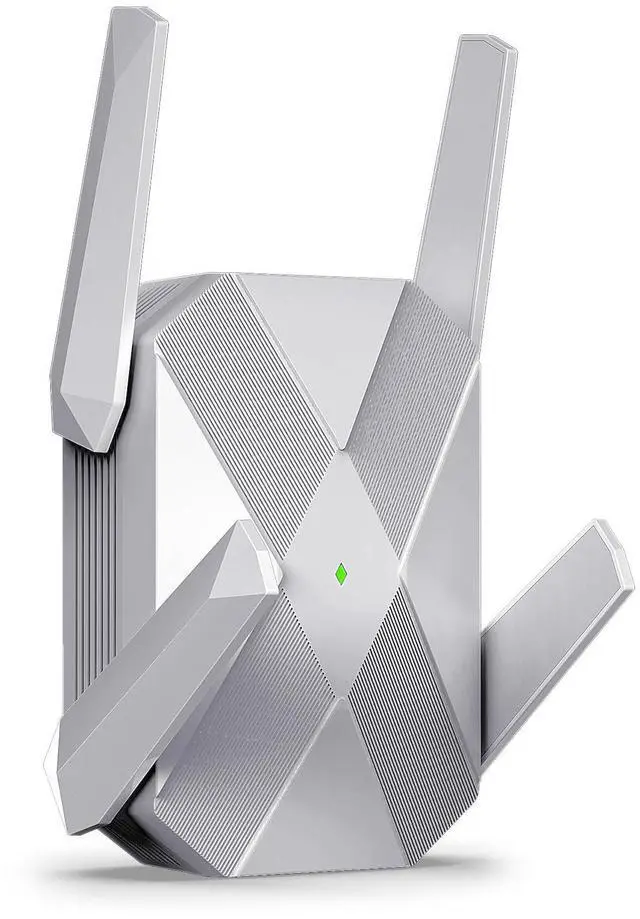 Main image of 2025 AX3000 WiFi 6 Extender-Dual Band (2.4G/5.8G), WiFi Extender Signal Booster with Gigabit Ethernet Port, Access Point, No Required App, Long Range WiFi Booster, Easy Setup and Faster Speed (Silver)