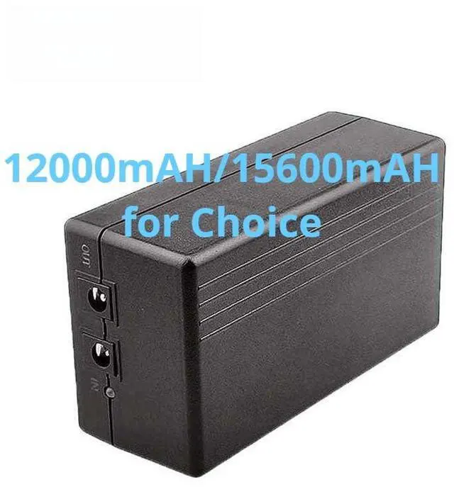 Alt view image 2 of 5 - 12V 2A Mini UPS 4 Channels, 15600mAH DC Home Router UPS with 4 Interfaces, Rechargeable Battery Backup for LED Light Strip, CCTV Camera, Router (15700)