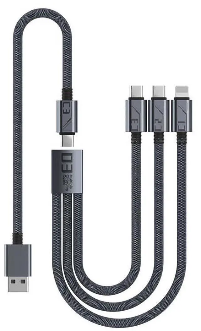 Main image of CTJWANRU Freely Detachable one-to-Three Super Fast Charging Data Cable, Five-in-one Multi-Functional Data Cable
