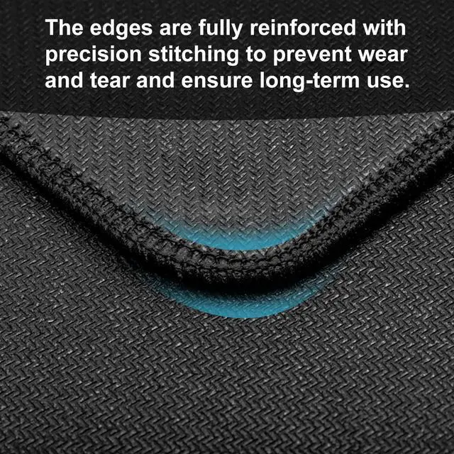 Alt view image 4 of 4 - CACASO 24 Pcs Computer Mouse Pad,Gaming Mouse Pads with Non-Slip Rubber Base,Mousepads Bulk with Stitched Edges for Gaming,Office,Home(10.2x8.2 Inch,Black)