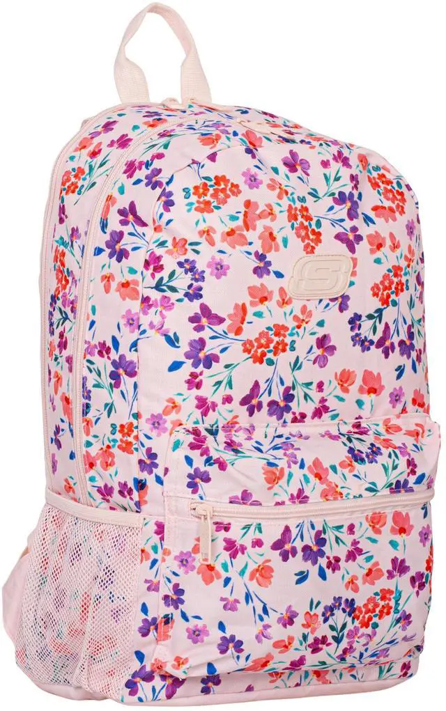 Alt view image 4 of 5 - Skechers 365 Essential Travel Backpack for Women & Men, College Backpack, Laptop Bag, Multipurpose Back Pack & Book Bag (Floral)