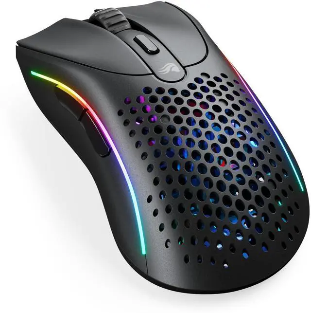 Main image of Glorious Gaming - Model D 2 Wireless Ergonomic Mouse, Superlight 66g, up to 210 hr Battery Life, 26K Optical Sensor, 6 Programmable Buttons, 80 Million Clicks, FPS, MMO, MOBA, Battle Royale (Black)