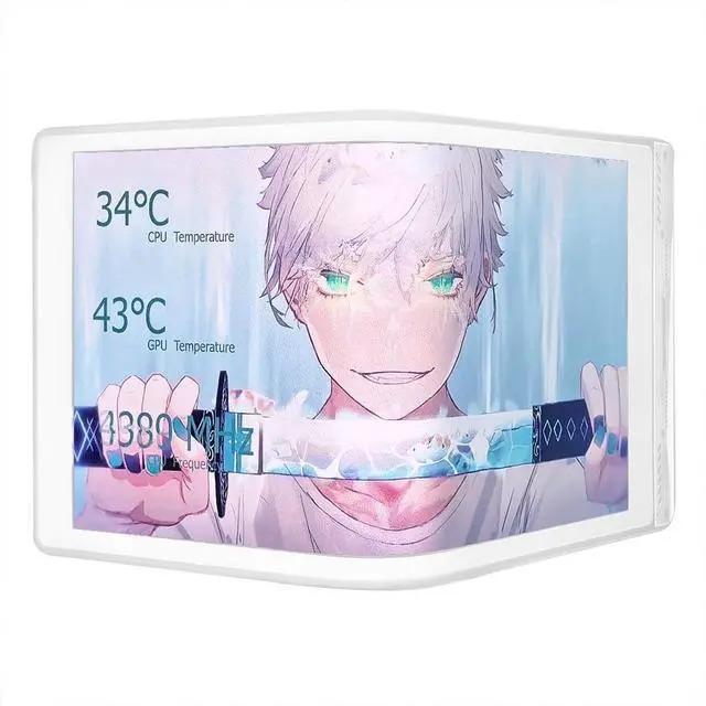 Main image of wisecoco Portable Water Cooling Curved Screen Monitor 6.5 inch 2K 2240 x 1080 IPS with Magnic Stand External Computer Laptop LCD Monitor for PC Laptop Desktop (White)